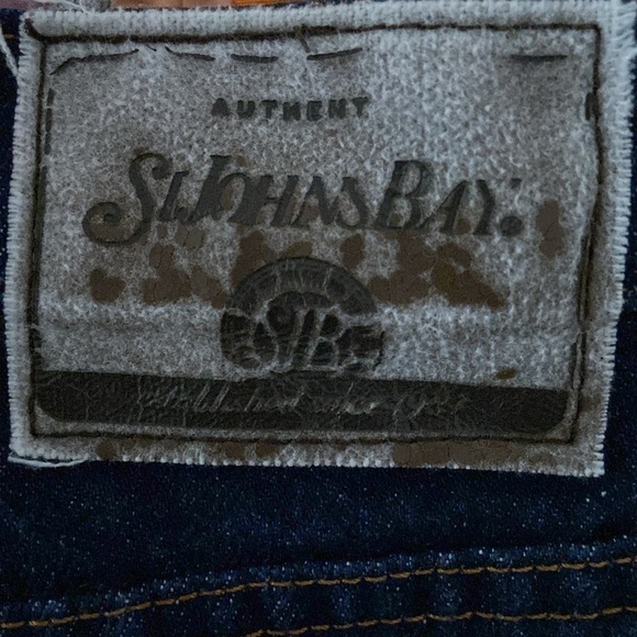 Vintage St. John’s Bay Dark Wash Bootcut Plus Size 1X Jeans 100% Cotton Tall - Picture 7 of 7